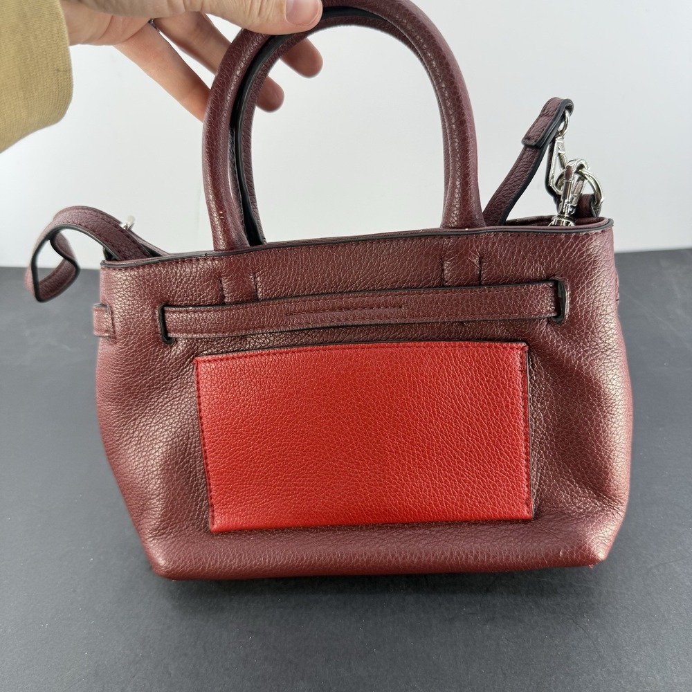 Reed Two Tone Red Purse 9x11", 6" Depth Shoulder/Crossbody - Picture 6 of 14